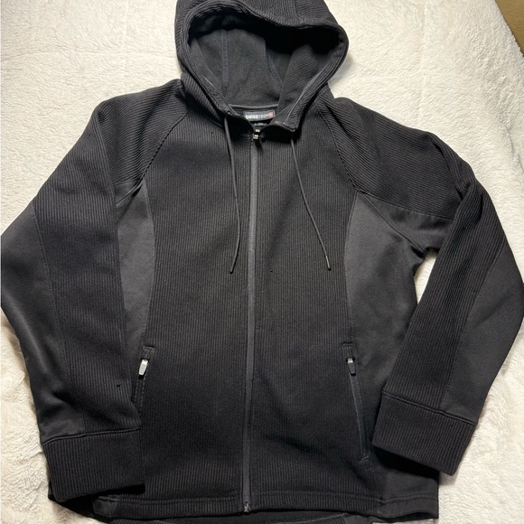 Swiss Tech Jackets & Blazers - Women’s Swiss Tech Graystone Waffle Knit Tech Fleece Zip Hoodie Sz XL (16/18)